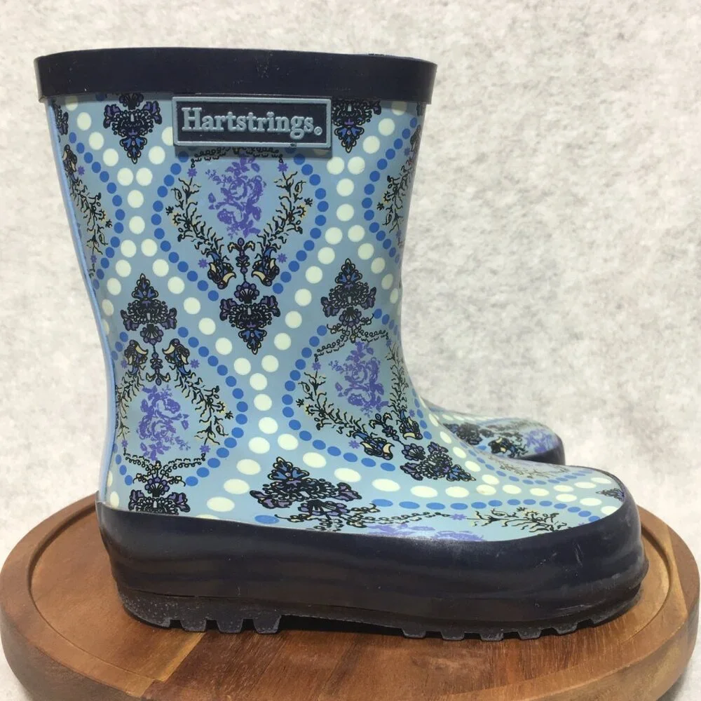 Hartstrings Toddler Rainboots Size 6 Blue